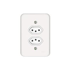 RADIAL LINHA POLAR BRANCO 2 TOMADAS 2P+T 20A