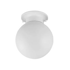 PLAFON COSMOS RADIAL COM GLOBO PORCELANA BRANCO