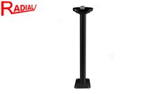 POSTE COIMBRA RADIAL SIMPLES SEM GLOBO PRETO 1.92M