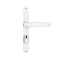 FECHADURA STAM ESTREITA 603/11 BRANCO 20MM CILINDRO BUZIOS 74MM