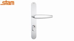FECHADURA STAM ESTREITA 603/33 INOX 20MM CILINDRO BUZIOS 50MM
