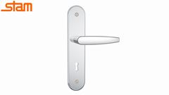 FECHADURA STAM ESPELHO INOX MAÇANETA ALAVANCA 814/33 INTERNA