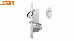 FECHADURA STAM PORTA DE CORRER 940 INOX CILINDRO 50MM 