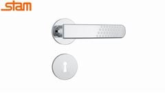 FECHADURA STAM ROSETA INOX MAÇANETA RETA 813/21 INTERNA   