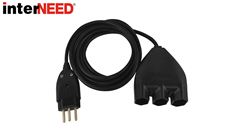 EXTENSÃO INTERNEED CORDÃO PARALELO 3X0.75 2P+T 10A PRETA C/10 METROS