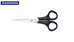 TESOURA PARA CABELEIREIRO TRAMONTINA INOX COM CABO PRETO N°06