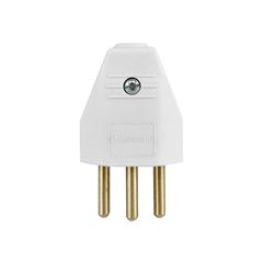 PINO MACHO SOPRANO 2P+T 10A 250V BRANCO