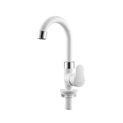 TORNEIRA HERC TIVOLI PARA LAVATÓRIO BRANCO/CROMADO 1/2