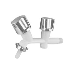 TORNEIRA SOCELPLAST TANQUE E MAQUINA TULIPA SLIM  BRANCA/CROMADO