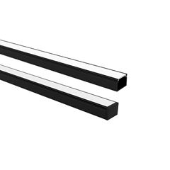 PERFIL PARA FITA DE LED VERTEX 20 SOPREPOR 14 X 20 X 3M PRETO -TASCHIBRA