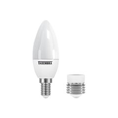 Lâmpada LED Vela Taschibra E14 3W 6500K com Adaptador E27