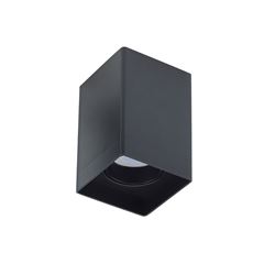 PLAFON SOBREPOR TASCHIBRA LOOK QUADRADO MR16 PRETO