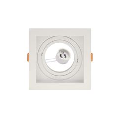 Spot Embutir Taschibra Conecta AR70 Quadrado Branco