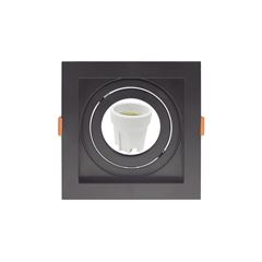 Spot Embutir Quadrado Recuado PAR20 Preto Taschibra