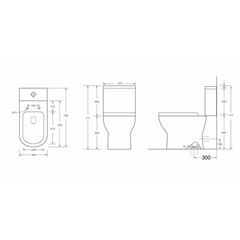 KIT DE BACIA COMPLETO ELIETE FLORENÇA BRANCO 3/6L
