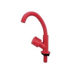 TORNEIRA SOCELPLAST LAVATÓRIO MESA BICA MÓVEL BAIXA TULIPA SLIM VERMELHO 1/4V