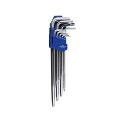 JOGO DE CHAVE TORX BRASFORT T10 A T50 LONGA 9 PEÇAS