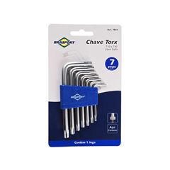 JOGO DE CHAVE TORX BRASFORT T10 A T40 7 PEÇAS