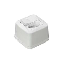 MEC-TRONIC LINHA SOFT BRANCO SOBREPOR 1 INTERRUPTOR SIMPLES + TOMADA 2P+T 20A/250VCA
