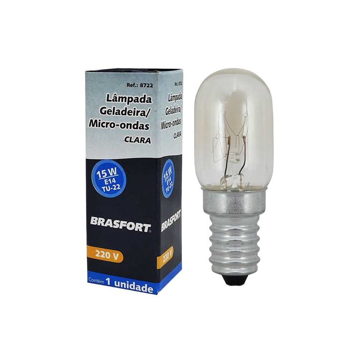 LÂMPADA BRASFORT MICROONDAS E GELADEIRA CLARA 15W 220V E14 | Almeida ...