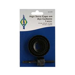 JOGO DE SERRA COPO PARA MADEIRA BRASFORT COM 05 PEÇAS