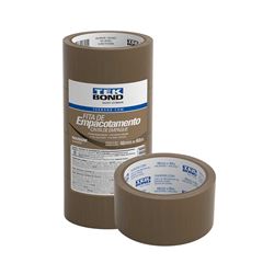FITA DE EMPACOTAMENTO TEKBOND MARROM 48MM X 40M COM 4 PEÇAS