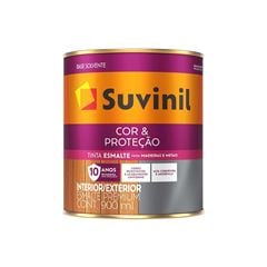 ESMALTE SINTÉTICO BRILHANTE SUVINIL COR&PROTEÇÃO A BASE SOLVENTE 900ML PRETO