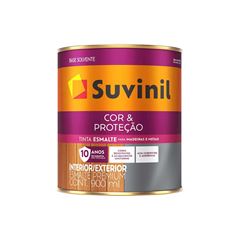 ESMALTE SINTÉTICO BRILHANTE SUVINIL COR&PROTEÇÃO A BASE SOLVENTE 900ML BRANCO FOSCO