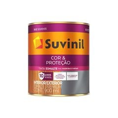 ESMALTE SINTÉTICO BRILHANTE SUVINIL COR&PROTEÇÃO A BASE SOLVENTE 900ML PRETO FOSCO