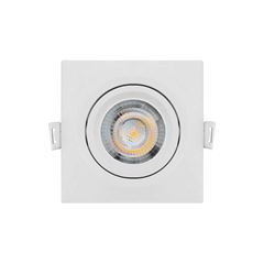 SPOT DE LED EMBUTIR QUADRADO ELGIN ECOSPOT MR11 3W LUZ QUENTE 3000K 240 LÚMENS BIVOLT