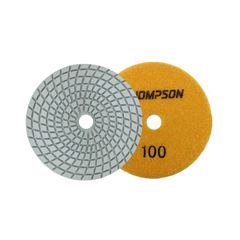DISCO DIAMANTADO PARA POLIMENTO BRILHO DAGUA 100MM THOMPSON GRÃO 100