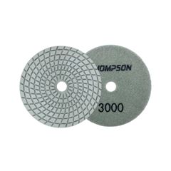 DISCO DIAMANTADO PARA POLIMENTO BRILHO DAGUA 100MM THOMPSON GRÃO 3000