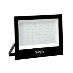 REFLETOR DE LED ELGIN 200W LUZ FRIA 6500K 16000 LÚMENS BIVOLT