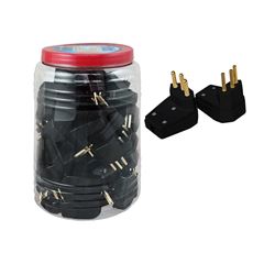 PINO MACHO GIGANTE COMPOLUX 2P+T 20A/250V PRETO POTE COM 40 UNIDADE