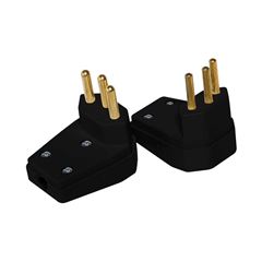 PINO MACHO GIGANTE COMPOLUX 2P+T 20A/250V PRETO