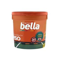 TINTA PARA PISO TINTAS BELLA  BALDE COM 15L VERMELHO