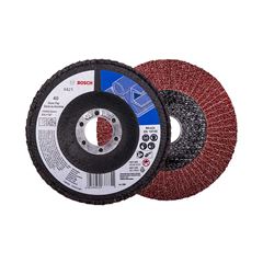 DISCO FLAP BOSCH ÓXIDO DE ALUMÍNIO 4.1/2X7/8 -115MM X 22,2 GRÃO  40