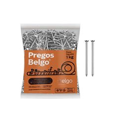 PREGO BELGO POLIDO COM CABEÇA 14X21(2X14) PACOTE C/1KG