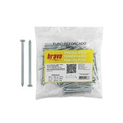 PREGO ASA TIGRE AÇO COM CABEÇA 2X4MM TEMPERADO/NIQUELADO PACOTE C/500G