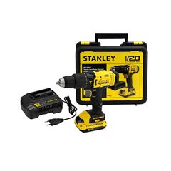 PARAFUSADEIRA E FURADEIRA 1/2 (13MM) 20V 1 BATERIA LÍTIO C/ MALETA -STANLEY