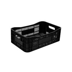 CAIXA PLÁSTICA PARA VERDURAS ROOBUST MULTIUSO PRETO 26 LITROS
