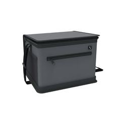 BOLSA TÉRMICA TROPICAL 12 LITROS PRETO/CINZA - SOPRANO