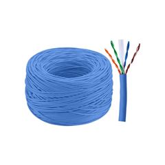 CABO CFTV PARA CÂMERA INTELBRAS CAT6E 4 PARES AZUL ROLO COM 305 METROS