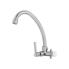 TORNEIRA REAL METAIS PARA COZINHA PAREDE BICA MÓVEL 1167 1/4V C70