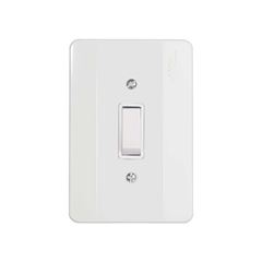 MEC-TRONIC LINHA SOFT BRANCO 1 INTERRUPTOR PARELELO 10A/250VCA C/PLACA FACILIT