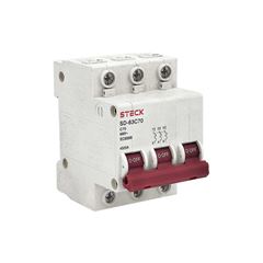 DISJUNTOR STECK TRIPOLAR DIN BRANCO C 70A 