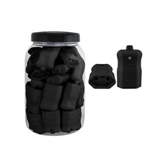 PINO FÊMEA PLUZIE 2P+T 20A PRETO POTE COM 50 UNIDADE