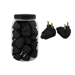 PINO MACHO GIGANTE PLUZIE 2P 20A PRETO POTE COM 35 UNIDADE