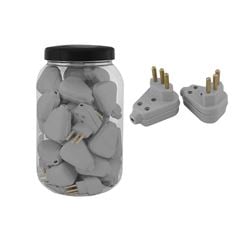 PINO MACHO GIGANTE PLUZIE 2P+T 10A CINZA POTE COM 35 UNIDADE