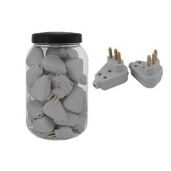 PINO MACHO GIGANTE PLUZIE 2P+T 20A CINZA POTE COM 35 UNIDADE
